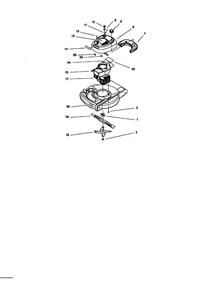 Engine And Blade Assembly Diagram and Parts List for 10331 8900001 AND UP Lawn Boy Lawn Mower